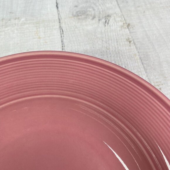 Nancy Calhoun DARK ROSE Japan Solid Color Smooth Stoneware Rim Soup Bowls Set 4 - Picture 14 of 16